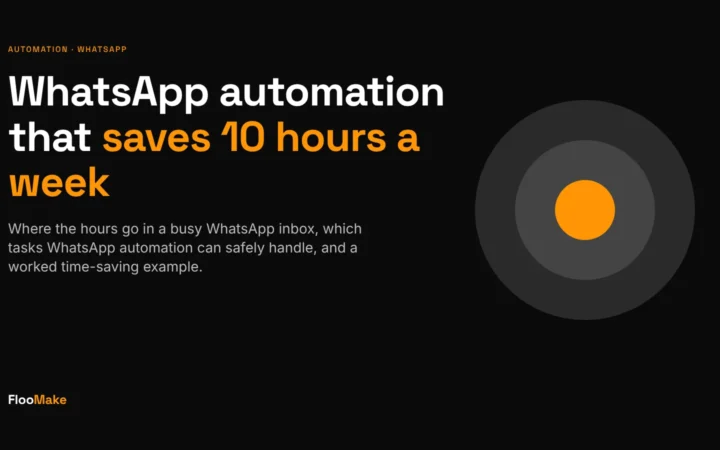 Whatsapp automation: WhatsApp automation that saves 10 hours a week