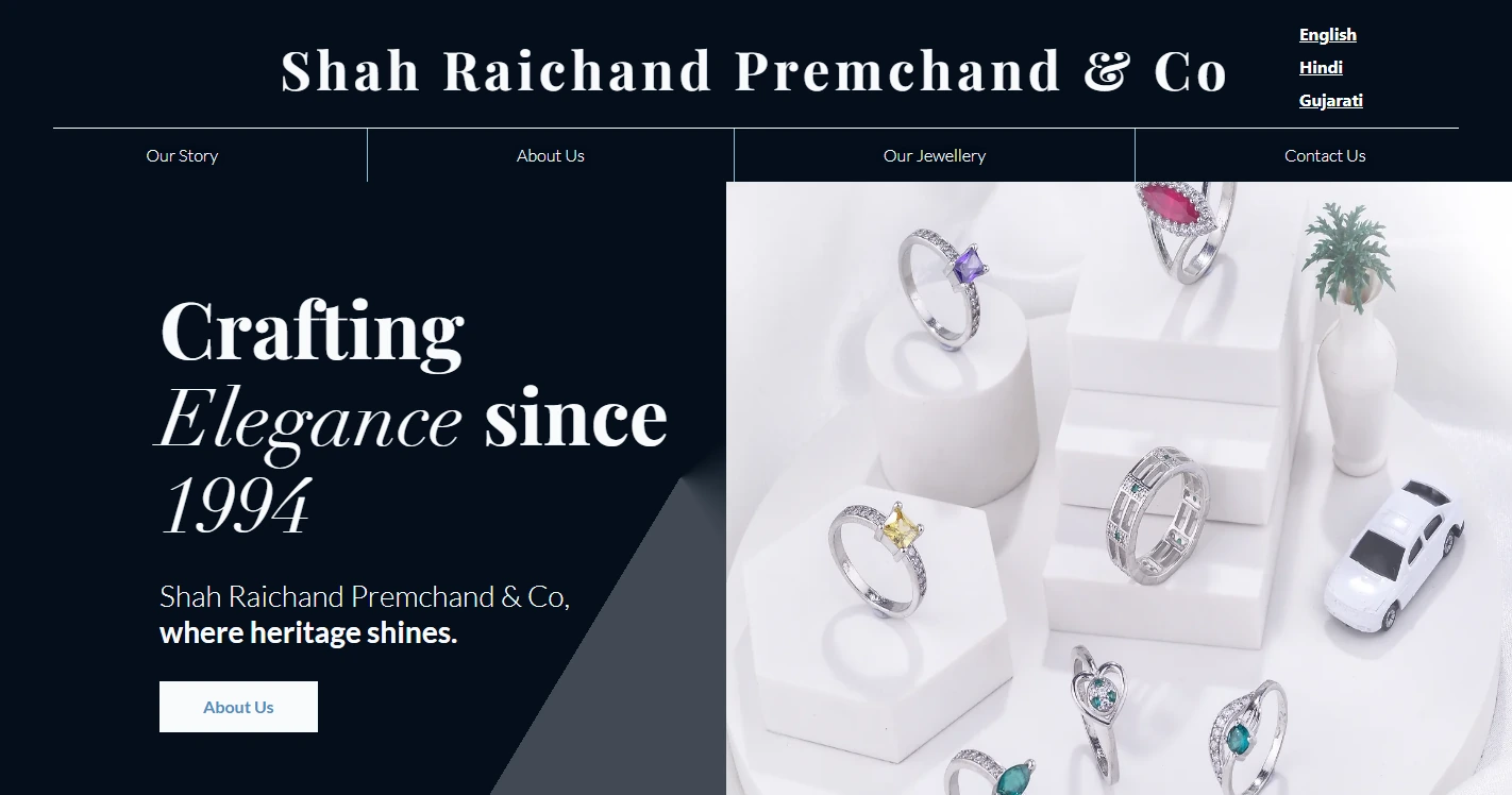 Shah Raichand Premchand & Co. – Fine Jewellery & Luxury Ornaments Direct Homepage Preview